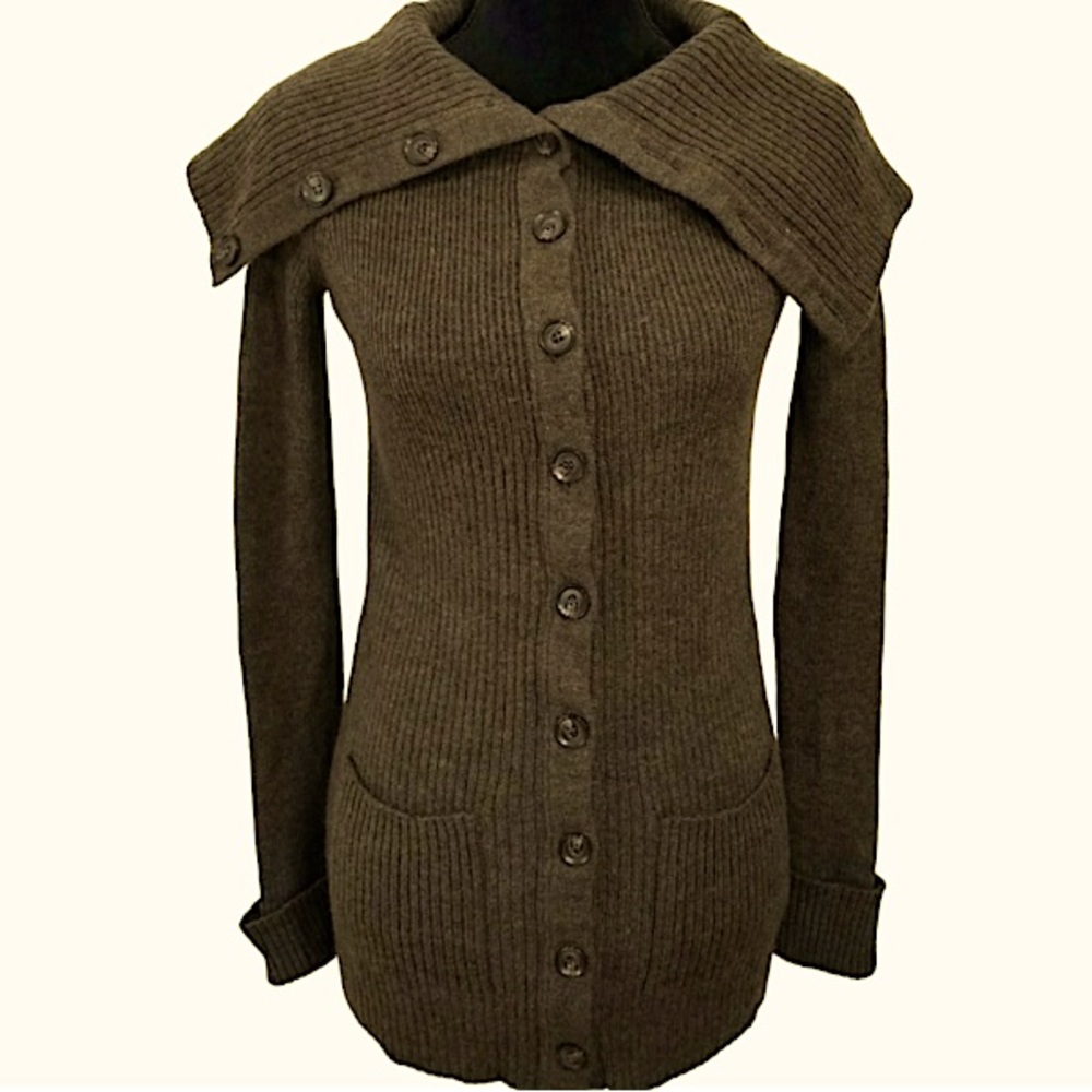 Vince Button Down Side Pockets Oversized Collar S… - image 2